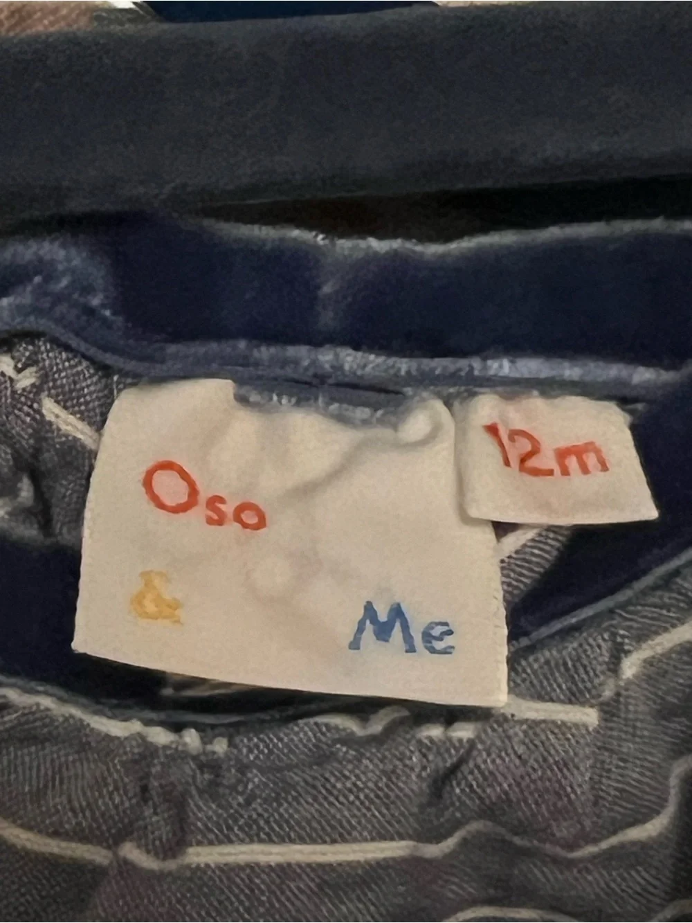 Oso & Me Striped Elastic-Waist Shorts in Blue and White